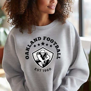 Vintage Oakland Football Sweatshirt: Raiders Style