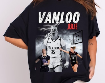 ジュリー・ヴァンルー グラフィック バスケットボール Tシャツ：ユニセックス ヘビーコットン Tシャツ
