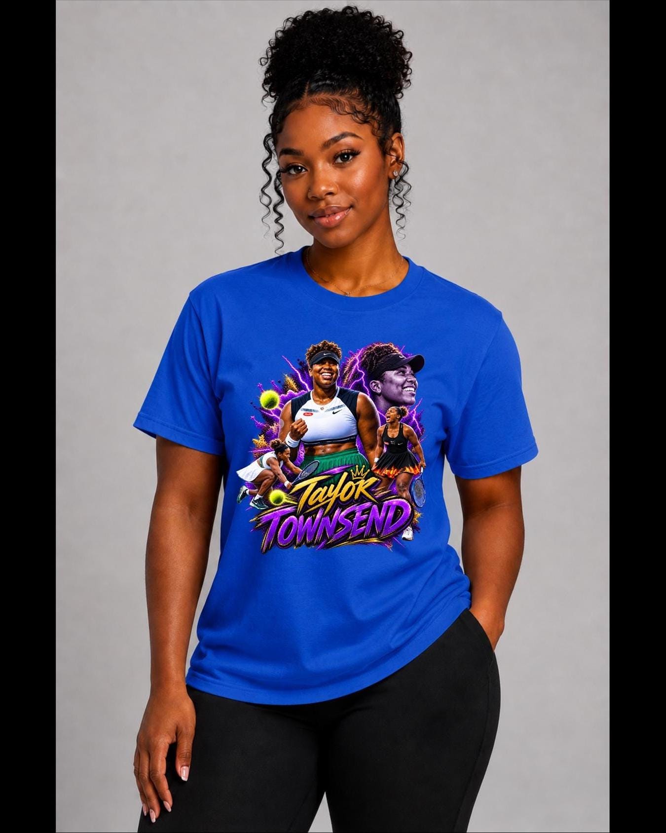 Taylor Townsend Tennis Graphic Tee: Unisex Softstyle Cotton Shirt
