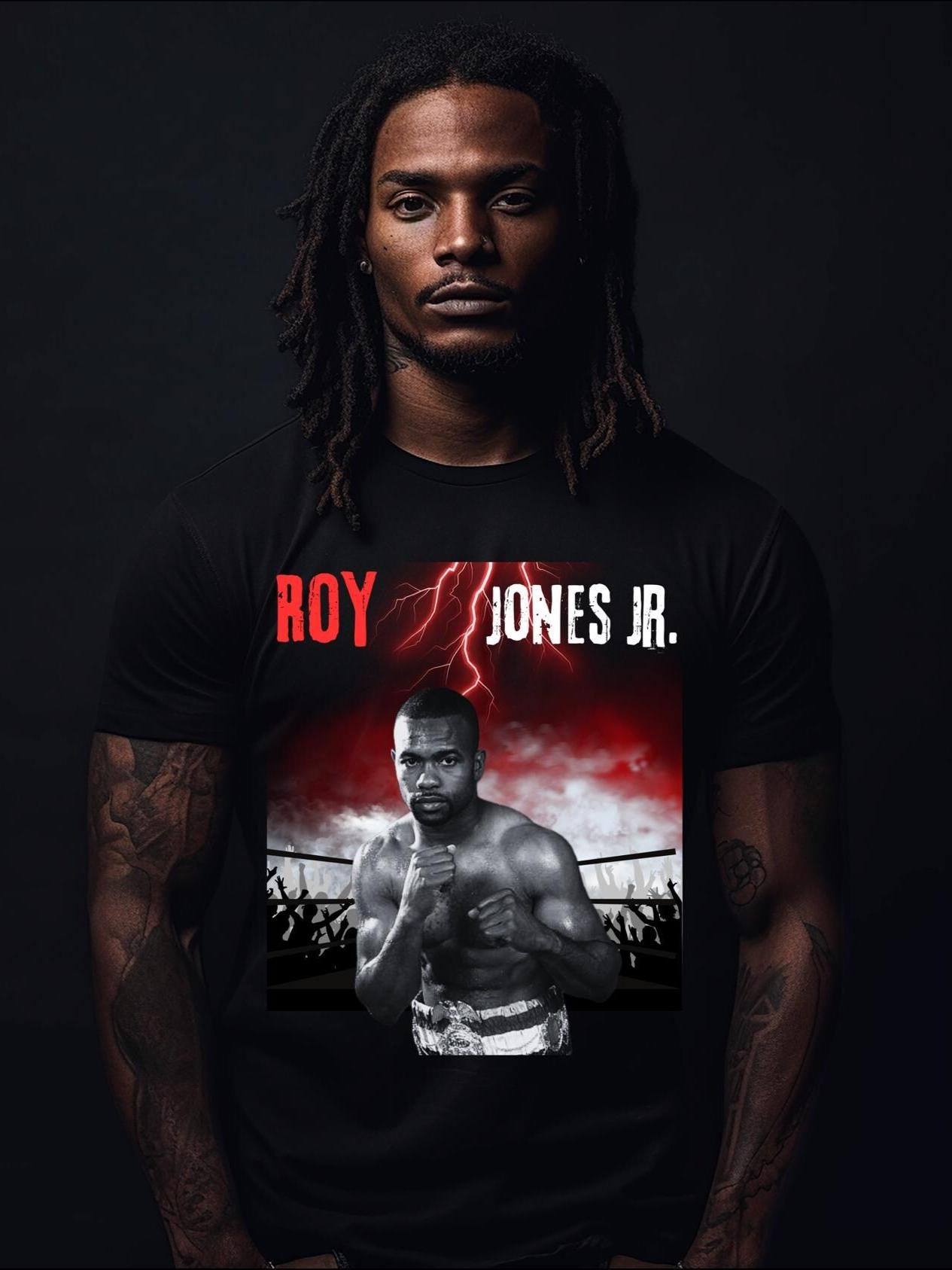 ロイ・ジョーンズ・ジュニア グラフィックTシャツ：ボクシングファン 