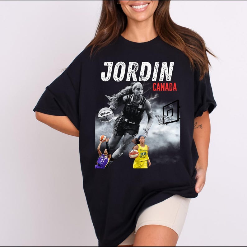 Jordin Canada Graphic Tee, WNBA Basketball Fan Shirt image 1