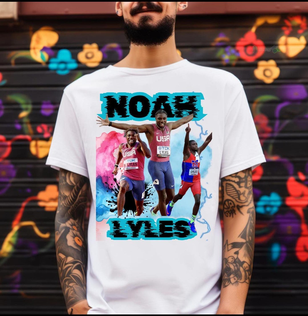 ノア・ライルズ オリンピックランナー ユニセックス Tシャツ - Etsy 日本