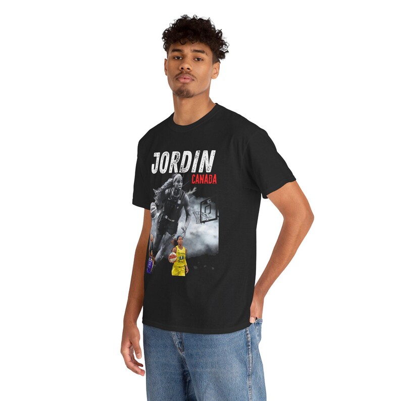 Jordin Canada Graphic Tee, WNBA Basketball Fan Shirt image 3