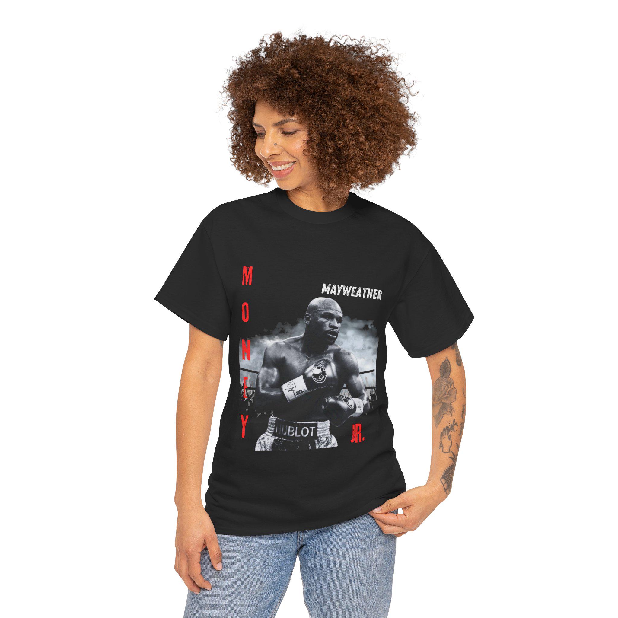 フロイド・メイウェザーTシャツ：ユニセックスヘビーコットン