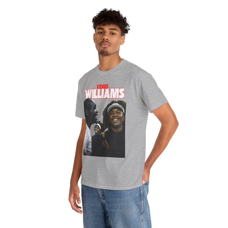 Camiseta gráfica de Venus Williams: camiseta de tenis 100 % algodón estadounidense imagen 6