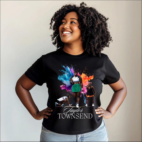 Taylor Townsend Tennis Graphic Tee: Unisex Softstyle Cotton Shirt