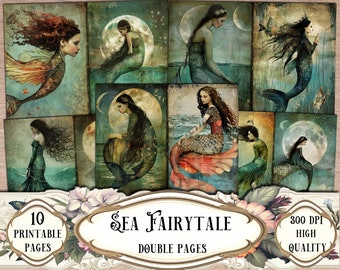 クリスマスジャンクジャーナルキット：ヴィンテージダブルページ