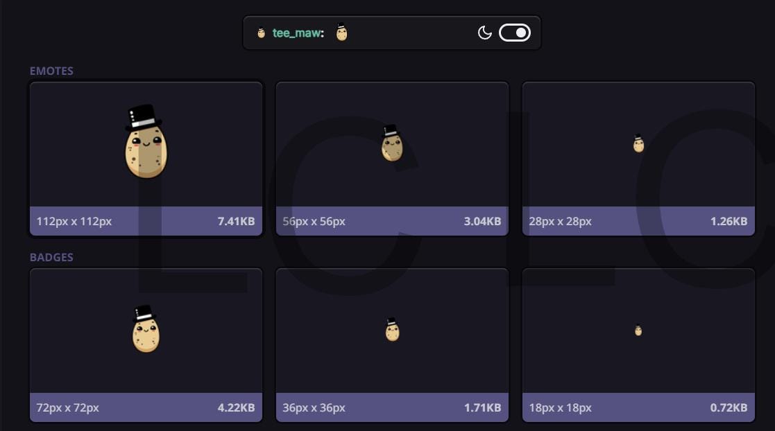Potato Stramer Code ANIMATED Twitch Emote | Mr Potato | Happy Potato | Twitch and Discord ...