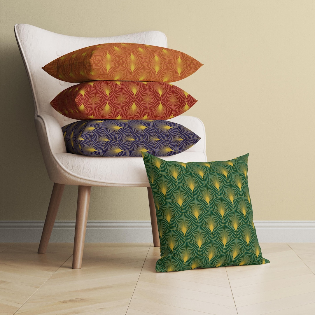 Pillow Covers, Chocolate Brown Pillow Cover, Art Deco Pillow case