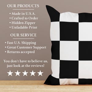 Vibrant Check Pillow Cover, 12 Colorways, Modern Check Throw Pillow, Checkered Pillow, Pop Check Cushion, Checkerboard Pattern Cushion Cover image 5
