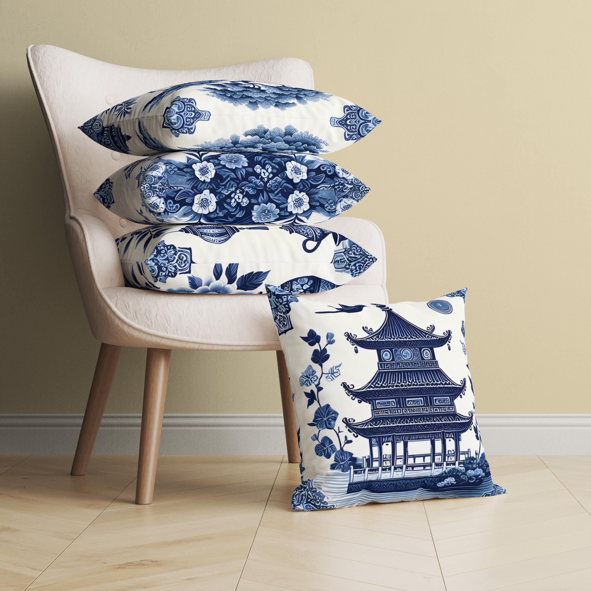 Blue willow pillows shop