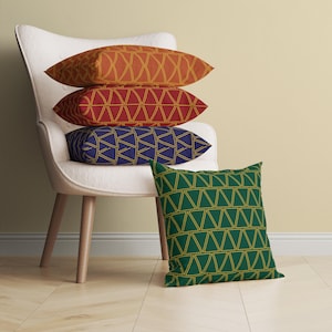 Art Deco Throw Pillow Cover, Retro Throw Pillow, Decorative Pillow Case, Geometric Cushion Cover, Art Deco Bedroom, 20s Living Room Decor