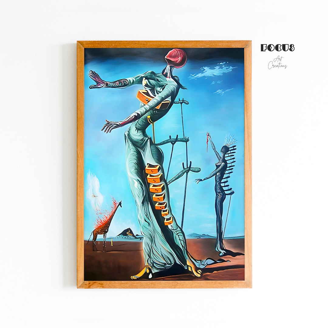 Salvador Dali, the Burning Giraffe, 1937, Salvador Dali Poster