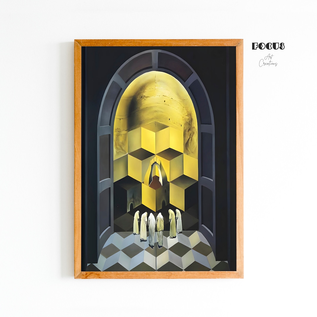 Salvador Dali, Skull of Zurbaran, 1956, Salvador Dali Poster, Portrait