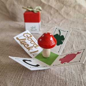 Viel Glück zur Prüfung kleine Aufmerksamkeit Explosionsbox Geburtstag box Popup Glück Prüfung wünschen kleine Mitbringsel Explosionsboxen