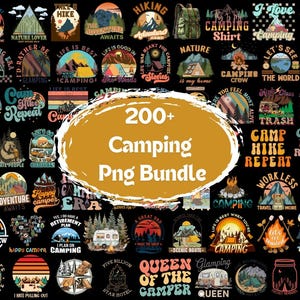 200+ Camping Png Bundle, Camping Png, Retro Camping Png, Camp Life Png, Love Camp, Camping Sublimation Bundle Png, Digital Download