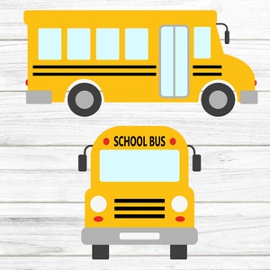 School bus svg, bus svg, back to school svg, front bus svg, dxf, jpeg, png, pdf, cutting files for Silhouette Cameo, Cricut