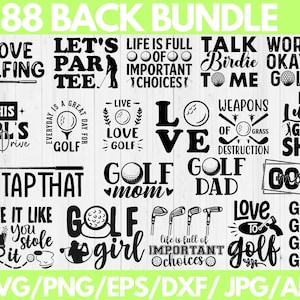 Golf SVG-bundel, golfen SVG-bundel, golfer SVG, Golf Quotes Svg, Golf Cricut Svg, golfkar Svg, Instant Download