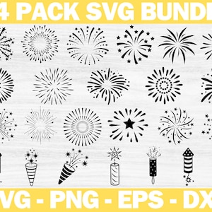 Fireworks Bundle Svg, Fireworks Svg Cut File, Fireworks Clipart, Fireworks Silhouette, Fireworks Vector, Fireworks Cricut,Decal,Digital File