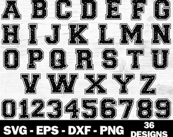 Varsity Font SVG, Jersey Font Svg, Sports SVG Alphabet, Varsity Letters ...