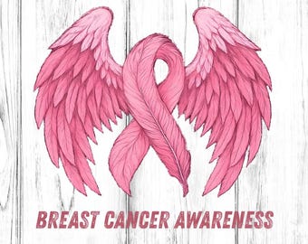 Pink Ribbon Stripes Png, Breast Cancer Shirt Png, In October We Wear Pink Png, Breast Cancer Awareness Png, Cancer Support Png