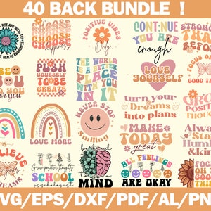 Retro Hippie SVG Bundle: Inspirational & Motivational Designs (Cut Files)