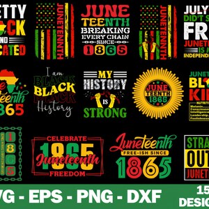 Juneteenth SVG Bundle: Black History Month Designs (Digital Download)