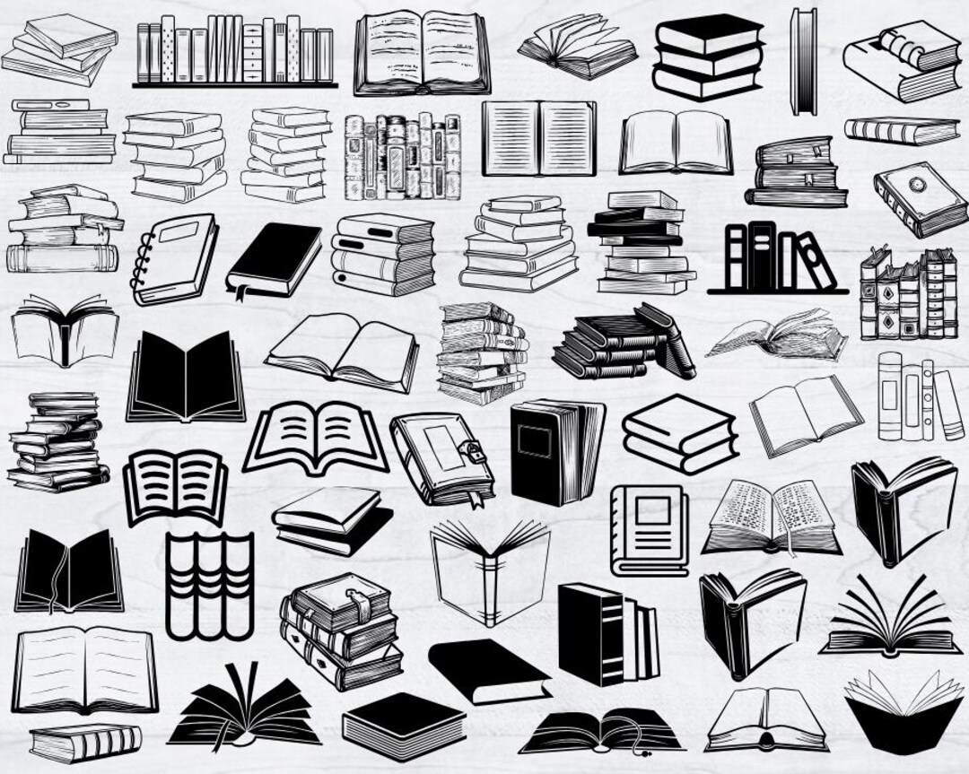 Books Svg Bundle, BOOKS Svg, BOOKS Svg Cut Files for Cricut, Book Svg ...
