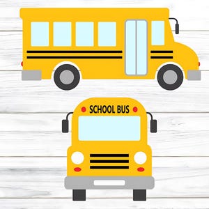 School bus svg, bus svg, back to school svg, front bus svg, dxf, jpeg, png, pdf, cutting files for Silhouette Cameo, Cricut