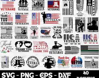 Thank You Veterans Svg, Military Svg, Patriotic Svg, Veteran Png, Soldier Svg, Army Svg, Veterans Day Svg, Cricut & Silhouette cut Files