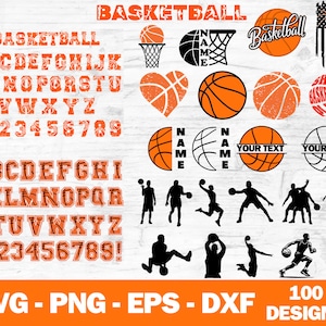 Basketball SVG Bundle, Basketball Monogram Svg, Basketball Name Svg, Basketball Team Svg, Basketball Design Svg, Cut Files, Cricut, Png, Svg