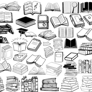 BOOKS SVG, BOOKS Svg cut files for Cricut, Book Svg Cut Files, Stack of books Svg,Books Png/Eps/Dxf