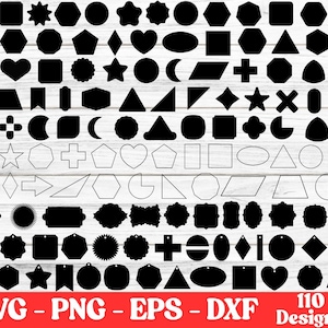 Tags SVG Bundle, Tags PNG Bundle, Tags Clipart, Tags SVG Cut Files For Cricut, Banner Svg, Shapes Svg, Gift tag svg, Borders and frames Svg