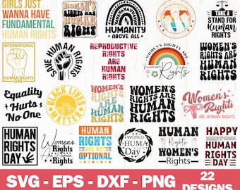 Human Rights Svg Png Bundle, Human Rights Day, Human Rights Shirt, Human Rights Tshirt, Every Human Has Rights