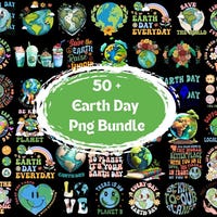 Happy Earth Day 2025 PNG, Earth Day Sublimation, Eco Friendly Clipart ...