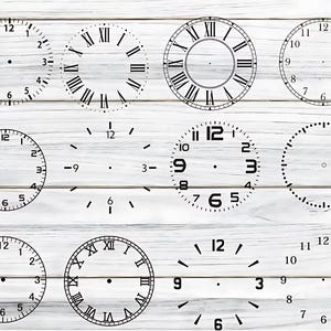 CLOCK FACE SVG Bundle, Clock face clipart, Clock face svg for Cricut, Clock face svg cut files, clock face silhouette