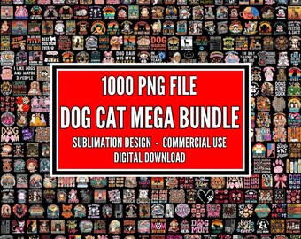 1000+ Dog Cat PNG Mega Bundle, Funny Sarcasm Dog Mom (Digital Download)