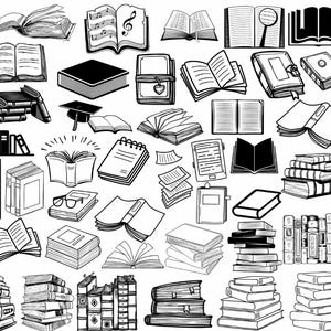 BOOKS SVG, BOOKS Svg cut files for Cricut, Book Svg Cut Files, Stack of books Svg,Books Png/Eps/Dxf