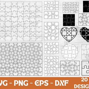Puzzle svg, puzzle template svg, Puzzle Templates Bundle svg, Laser svg Cut File, puzzle svg for cricut, laser cut puzzle, Puzzle Cut svg