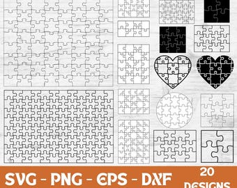 Puzzle SVG Template Bundle: Laser Cut Files (Digital Download)