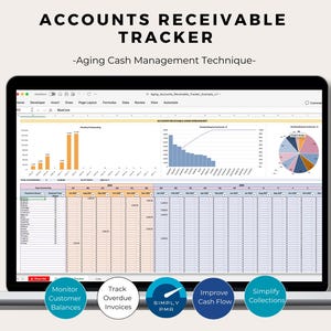 Modèle Excel de suivi des comptes clients pour la gestion des factures à téléchargement numérique