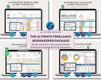 Bookkeeper Business System Google Sheets Template Client Onboarding and Pricing Toolkit