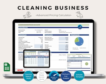 Cleaning Business Pricing Calculator Excel Quote and Cost Template