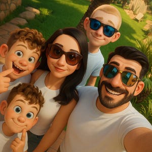 Pixar Style from Photo Couples | Custom Cartoon Digital 3D Portrait Character Valentines Day Couple Gift Souvenir | HIGH QUALITY
