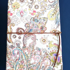 Handmade fabric notebook