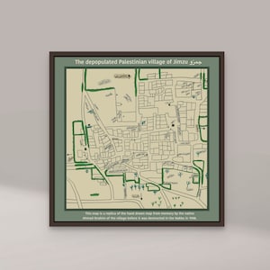 Palestinian Map Wall Art Print