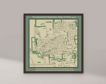 Palestinian Map Wall Art Print
