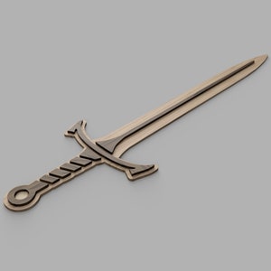 Toy Sword for laser-cutting or papercraft, svg, cricut, cutting machine ready, cut files