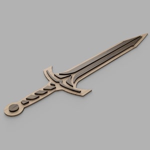 Toy Sword for laser-cutting or papercraft, svg, cricut, cutting machine ready, cut files