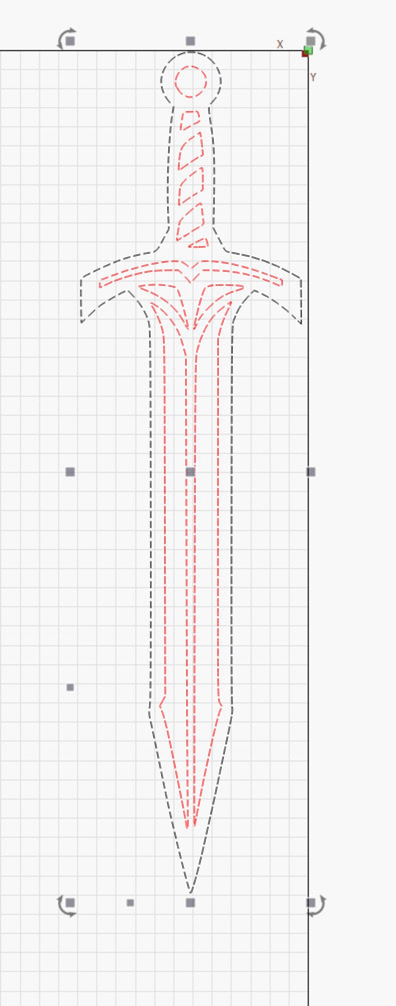 Toy Sword for Laser-cutting or Papercraft, Svg, Cricut, Cutting Machine ...